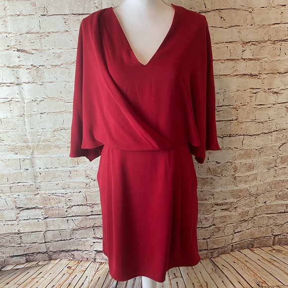 NWT Halston Heritage Drape Dolman A Line Dress - Picture 5 of 13